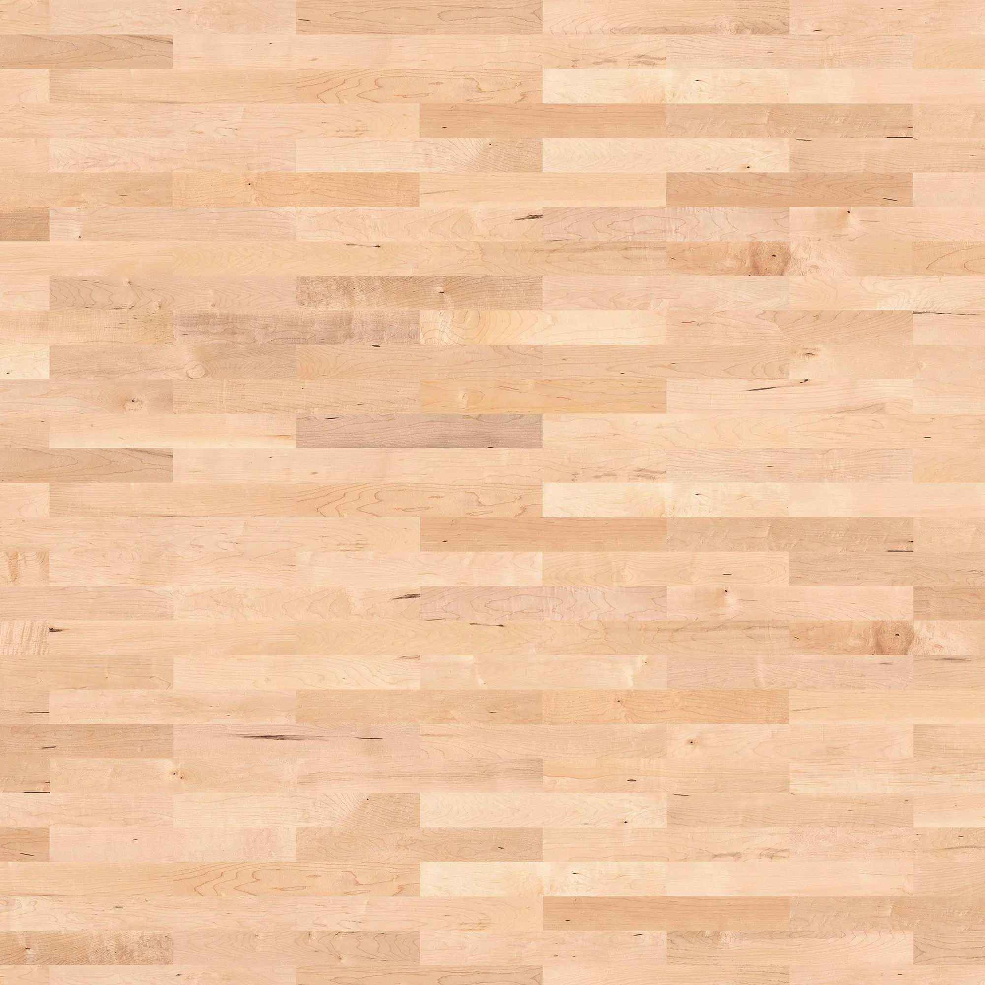 2-Schicht-Parkett Can. Ahorn lackiert versiegelt matt, rechte & linke Stäbe, 490x70x10mm,