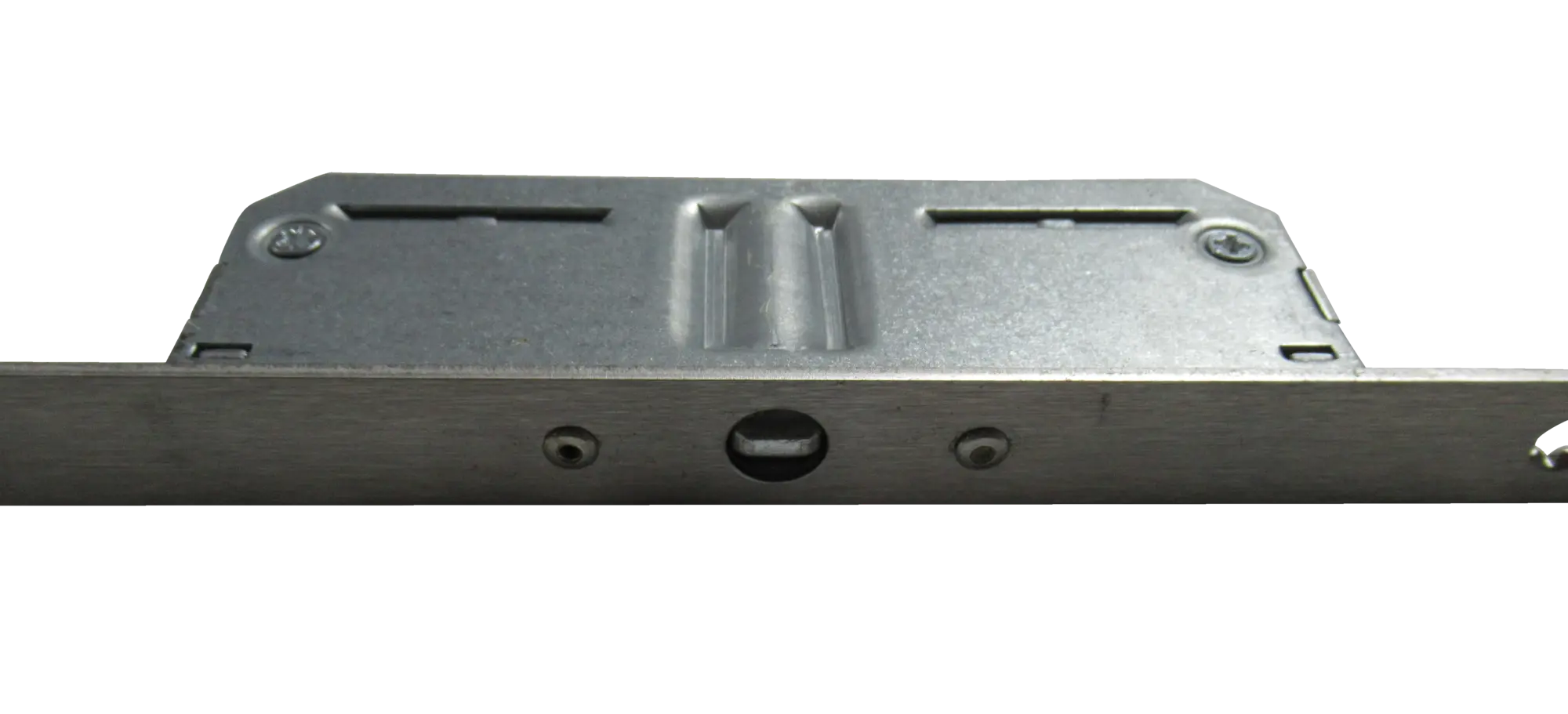 KFV Türverschluss AS 2372 65/72/8 mm, DIN links/rechts, Stulp 20 mm, Edelstahl, 2 Rundbolzen