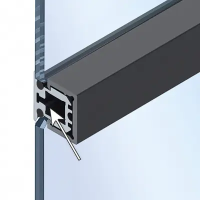 Cadro Glas-Mittelprofil