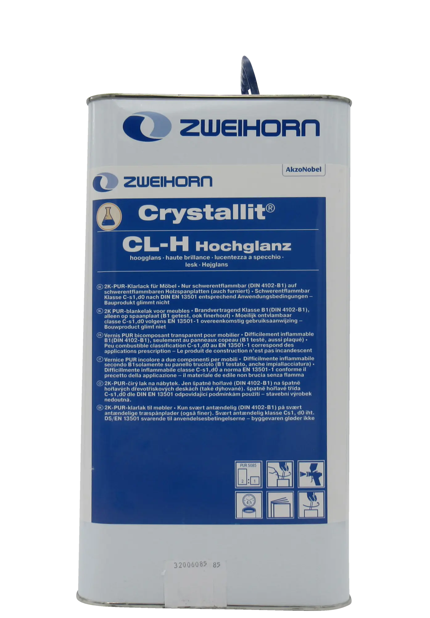 Zweihorn Crystallit CL-H hochglanz, Klarlack  5 Liter,