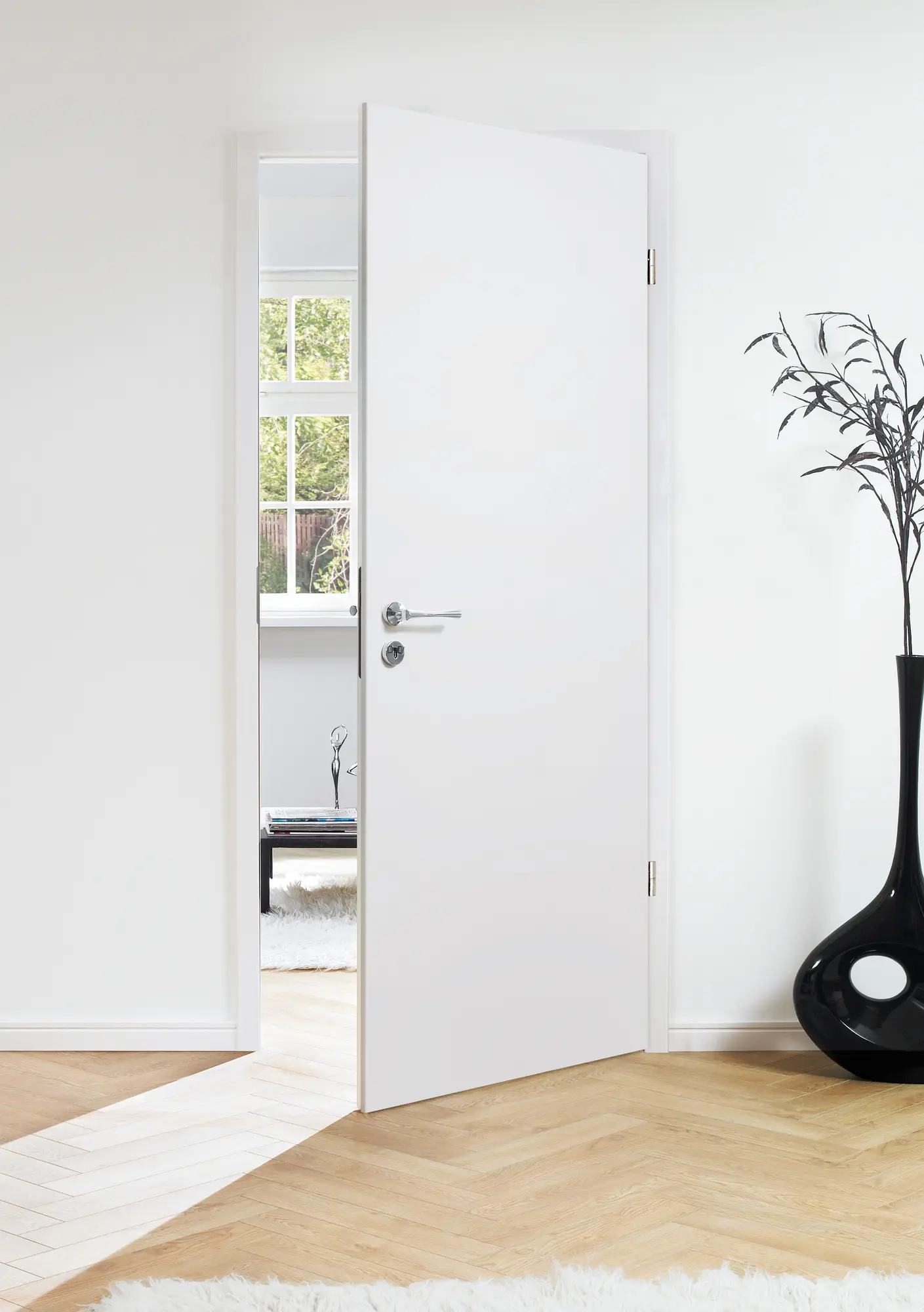 ASTRA Zargen Verkehrsweiß RAL 9016 CPL, smart²kante, Höhe 2110 mm