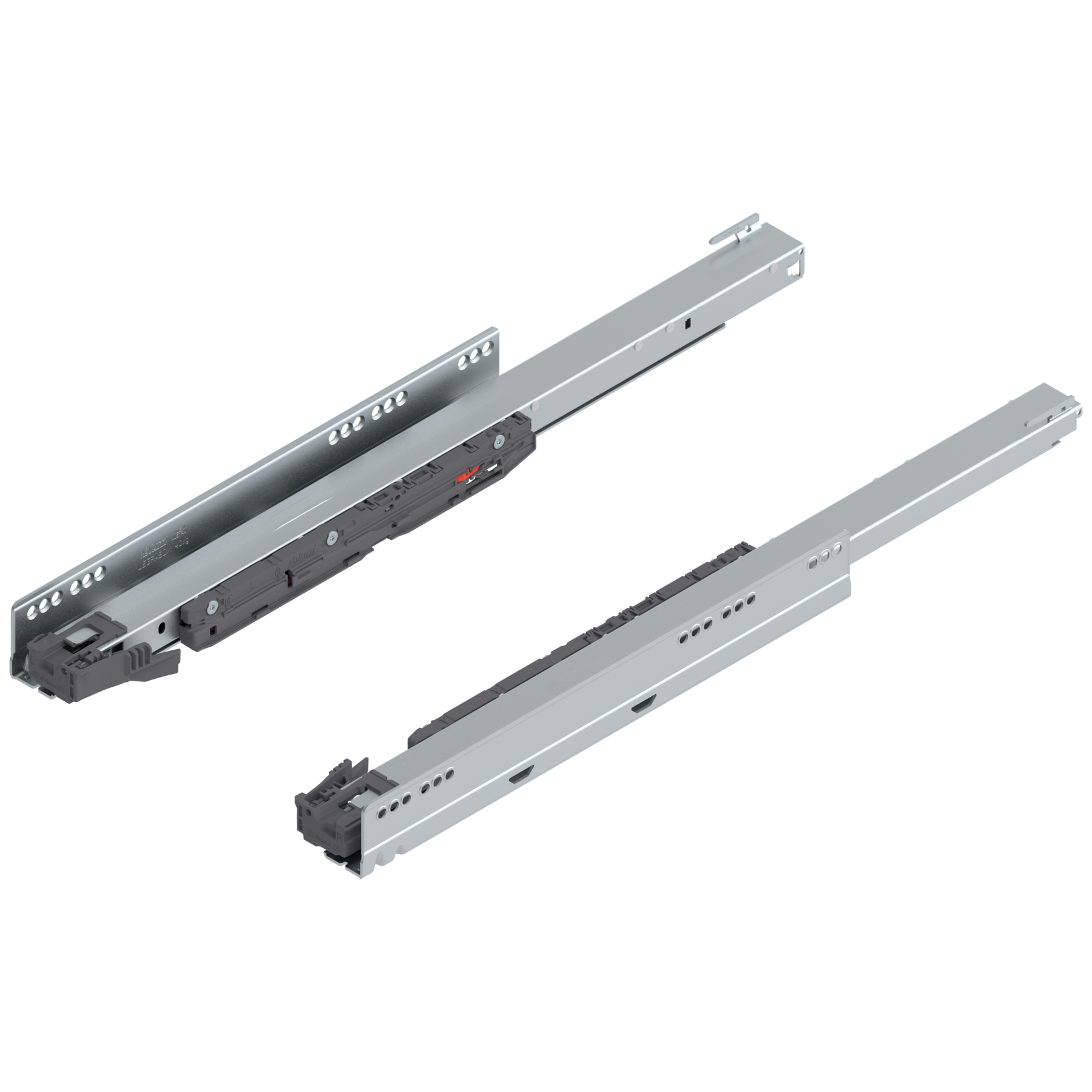 Blum Legrabox Korpusschiene mit Blumotion S, Vollauszug, 550 mm, 40 kg, links/rechts, verzinkt