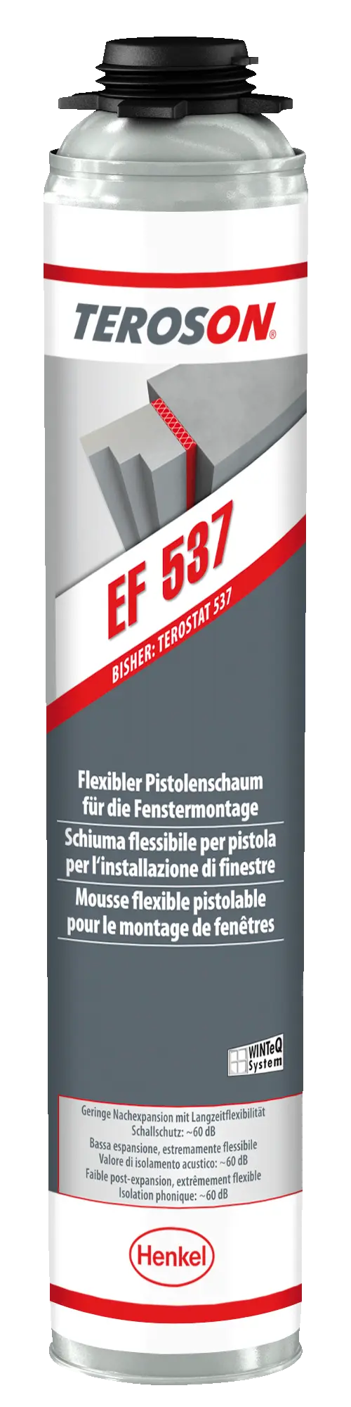 Henkel Teroson EF537, 1-K Brandschutz Pistolenschaum, 750 ml Dose, UN 1950