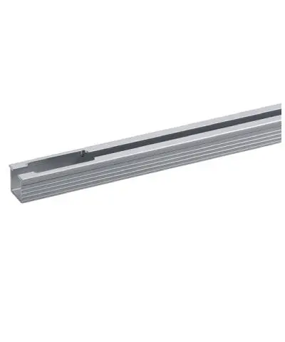 Hettich Laufprofil TopLine 110 zum Einkleben, Aluminium eloxiert Länge 3000 mm  9040230