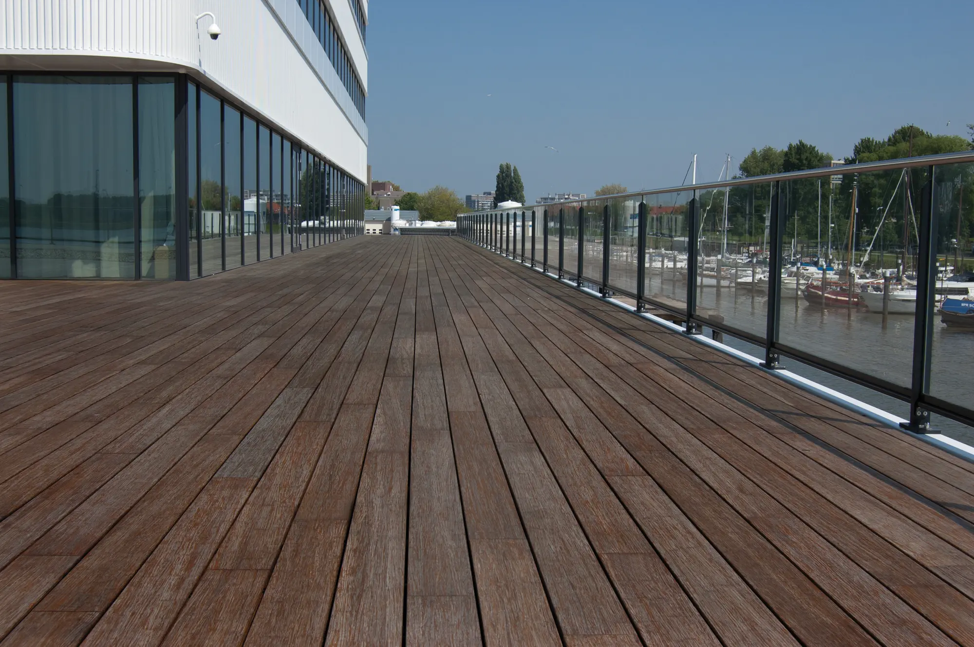 Terrassendielen Bambus hell