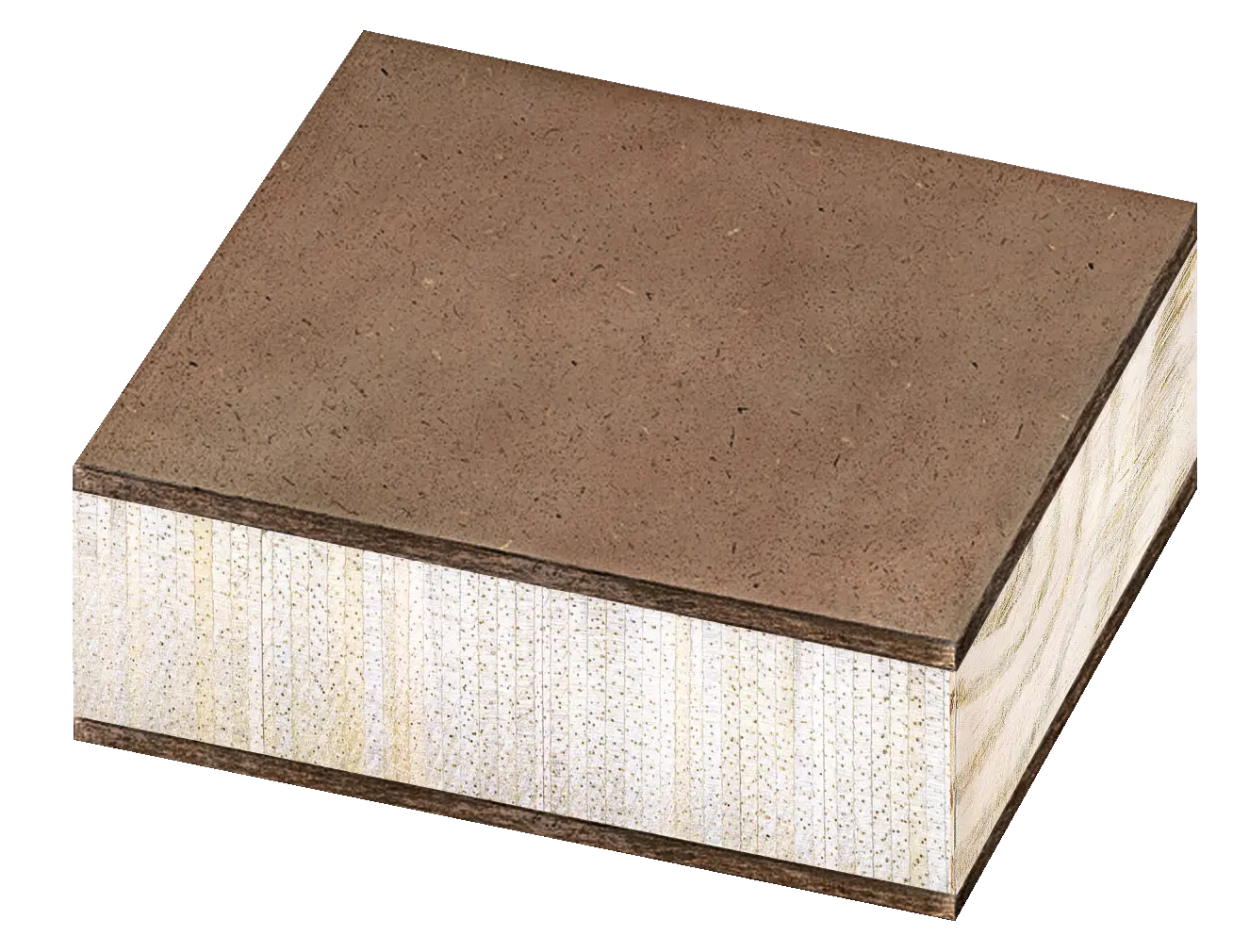 Tischlerplatte mit beids. HDF,  Mittellage Stäbchen Lightwood, Rohdichte ca. 440kg/cbm