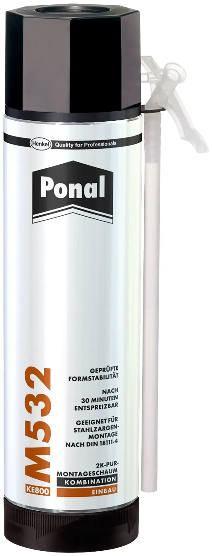 Henkel Ponal 532, 2K-Schaum für Holz- und Stahlzargen, 400 ml Dose, PN542, UN 1950