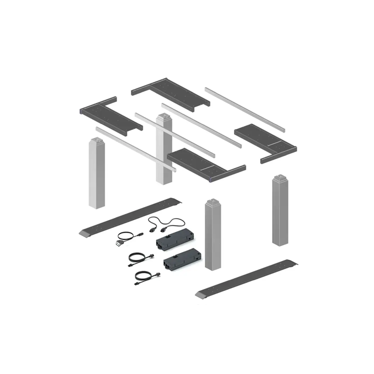 Hettich LegaDrive Systems Tischgestell-Set Work Basic SI, 9260670