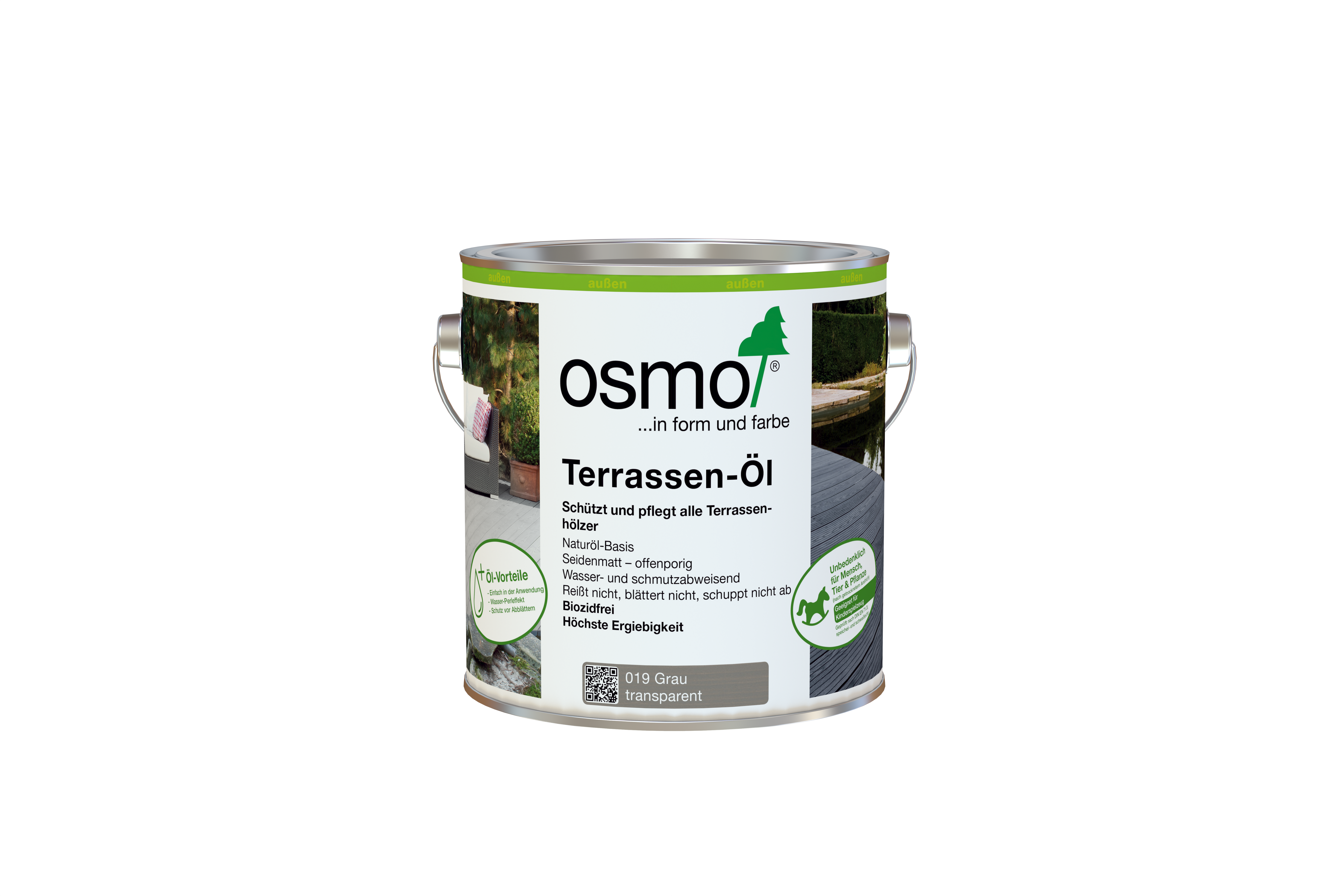 Osmo Terrassen-Öl Grau 019,  0,75 Liter