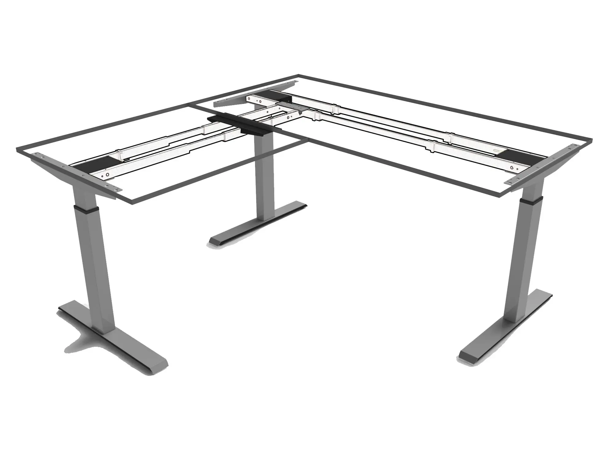 Tischgestell Classic Flex 3D 3-Bein Set