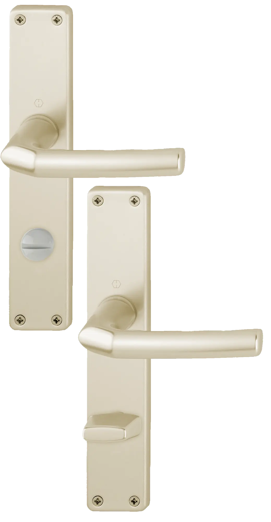 Hoppe Bad-Langschildgarnitur 1117/202SP Birmingham Alu F2