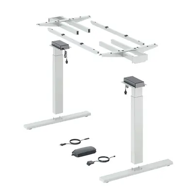 Hettich Steelforce Pro 570 SLS Tischgestell Highline T-Fuss Weiß, 9309759