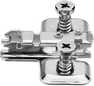 Clip top Kreuzmontageplatten Stahl mit vormontierten Systemschrauben