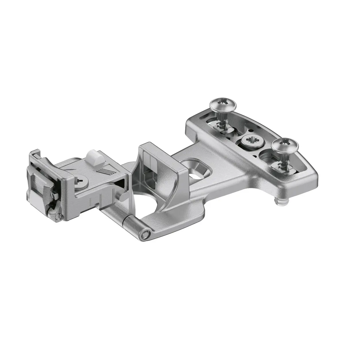 Hettich Grundscharnier Selekta Pro 2000 E, 180 °, Auflage -3,2 mm, mit Spreizmuffen 0045064