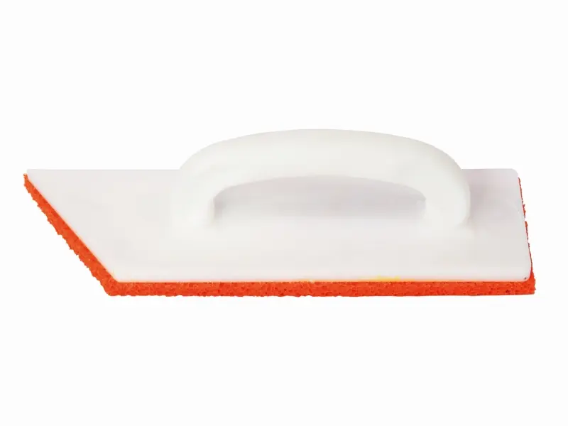 Glättescheibe mit aufgeklebtem Schwammgummibelag, grob, Länge 260 mm, Breite 80 mm, Stärke 10 mm,