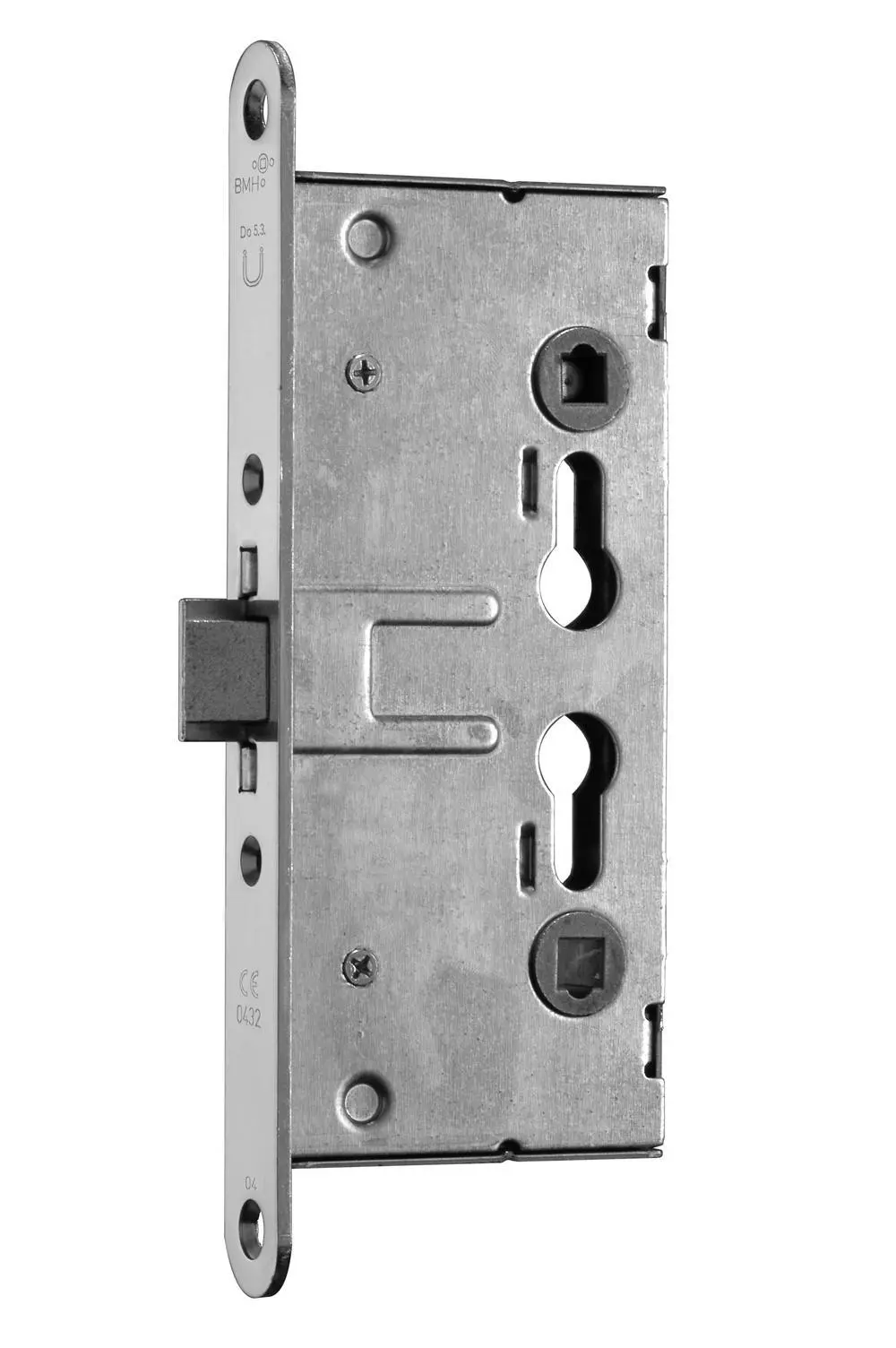BMH Feuerschutzschloss PZW 65/72/9mm, DIN Li/Re, Stulp 24x235x3mm, rund, verzinkt, 1739.000010