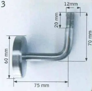 Handlaufhalter für Rundstäbe