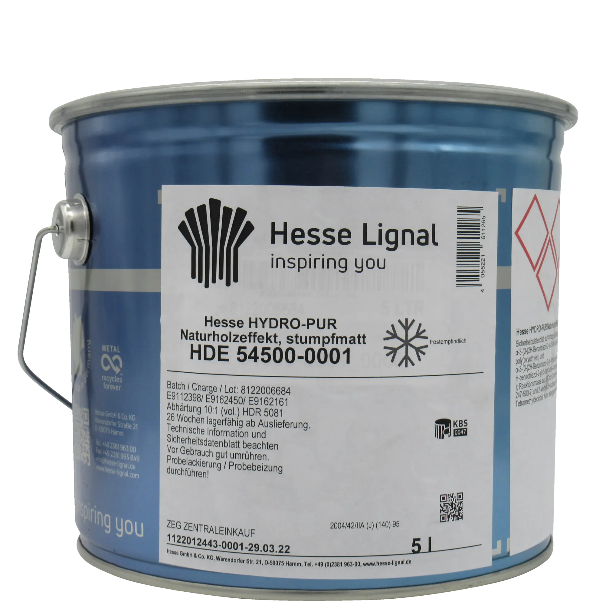 Hesse Hydro 2K Naturholzeffekt Perfect Natura HDE 54500 stumpfmatt, 5 Liter,