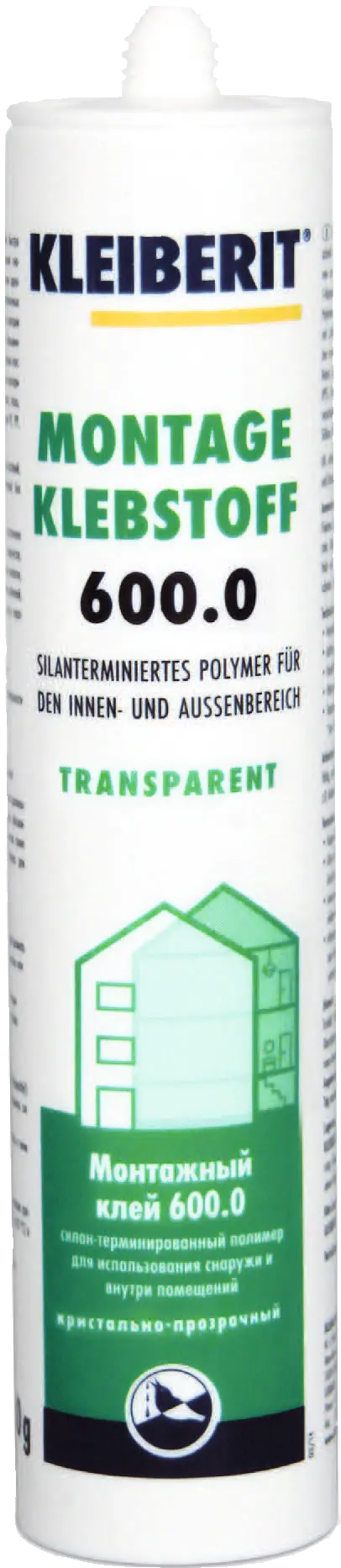 Kleiberit STP-Montageklebstoff 600.0, transparent, 0,3 kg Kartuschen, 600.0.8101