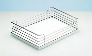 Hettich Arena CLASSIC Einhängetablar KB 412-418 mm, 383x275x88 mm, verchromt 0013915