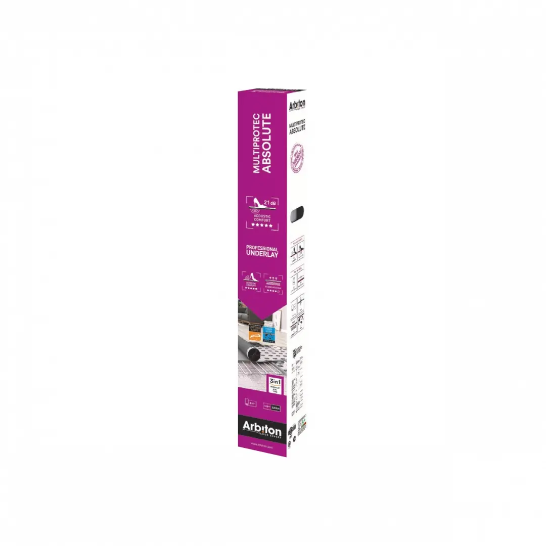 Arbiton MULTIPROTECT ABSOLUTE 3in1 Trittschalldämmung mit integrierter Aquastop Dampfsperre & Band,