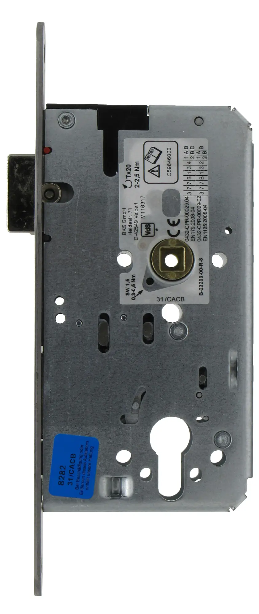 BKS SVP Panikschlösser 1-flg Nr. 2110 Fkt. - B - Stulp 20mm rund