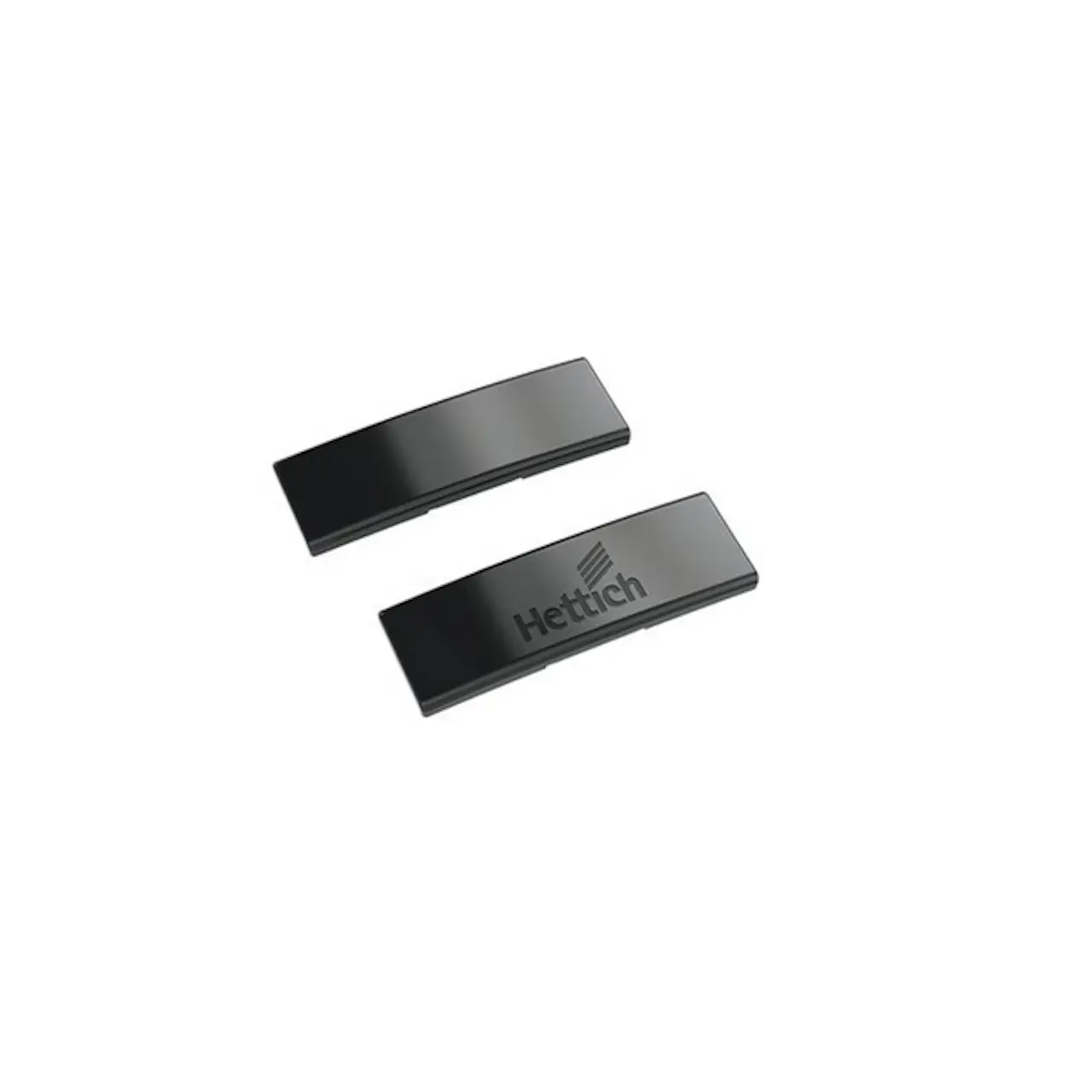 Abdeckkappen für Scharnierarm Stahl in obsidianschwarz