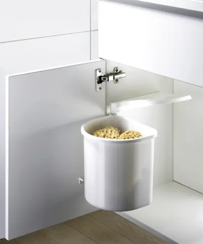 Hettich Bin.it Classic Mini Einbau Abfallsammler Bad Kunststoff weiss, 9098145