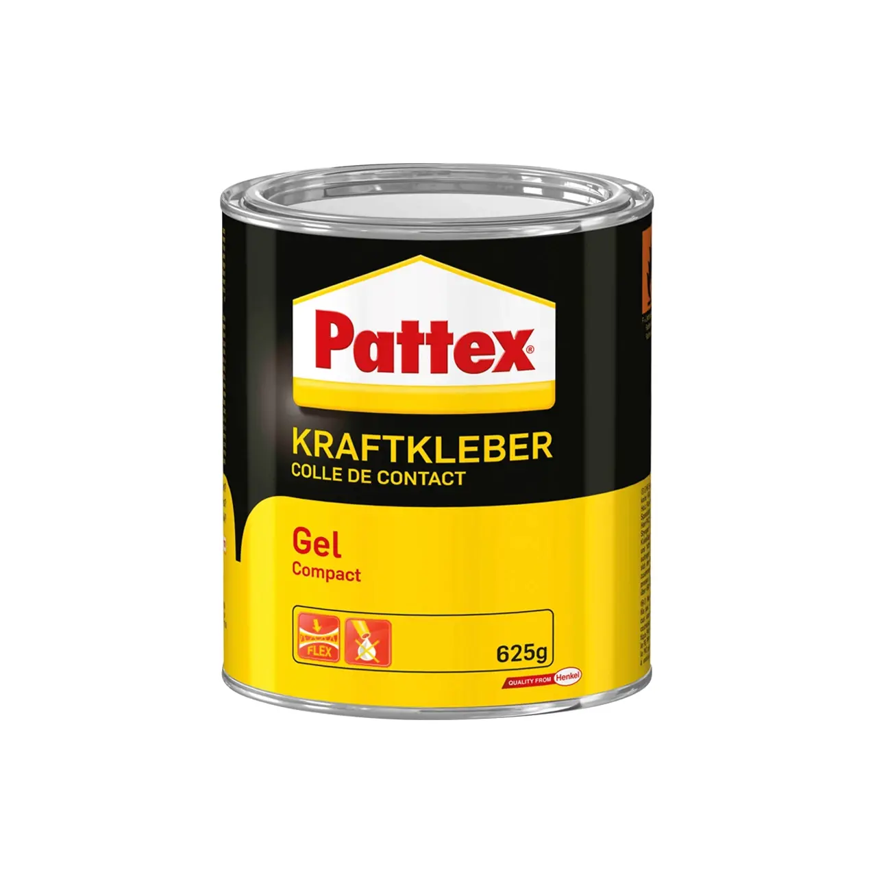 Henkel Pattex Compact Gel, Kraftkleber, 625 g Dose, PT6C, UN 1133