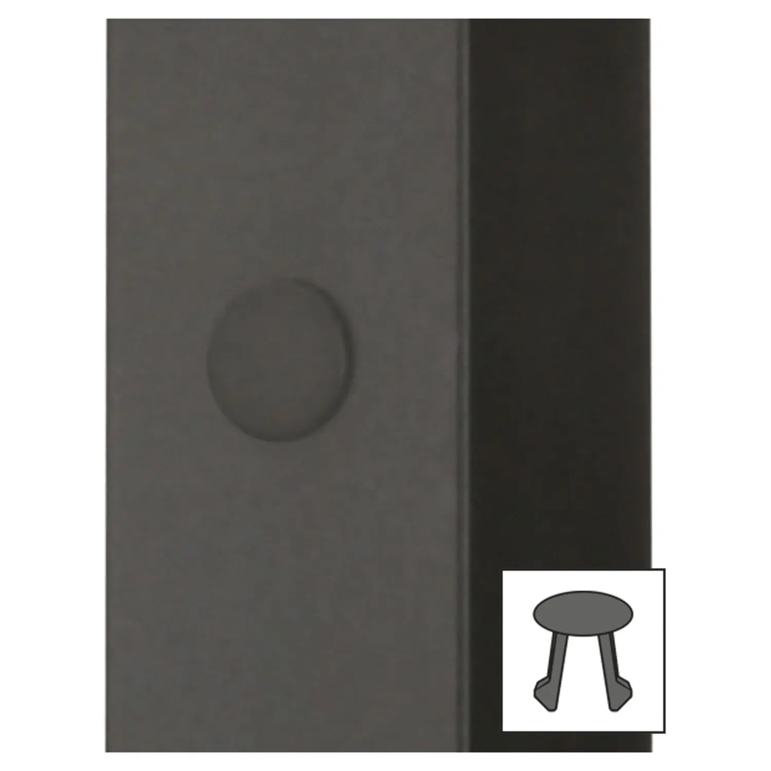Hettich CADRO Blindstopfen Kunststoff schwarz, 9298858