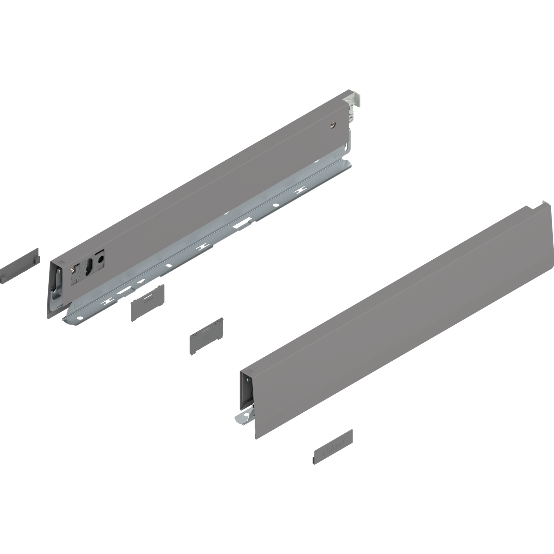 Merivobox Zargen-Set Indiumgrau Höhe N