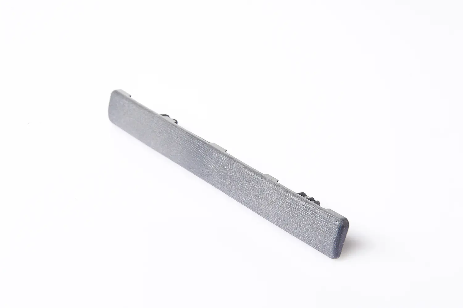 WPC Abdeckkappe graphitgrau, farblich passender Abschluss für die Wabenprofildiele, 21 x 139 mm