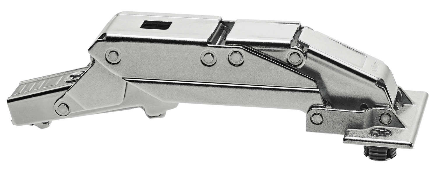 Blum Clip top Scharnier für dünne Türen 110°, gerade, mit Feder, Topf: Expando T, vernickelt