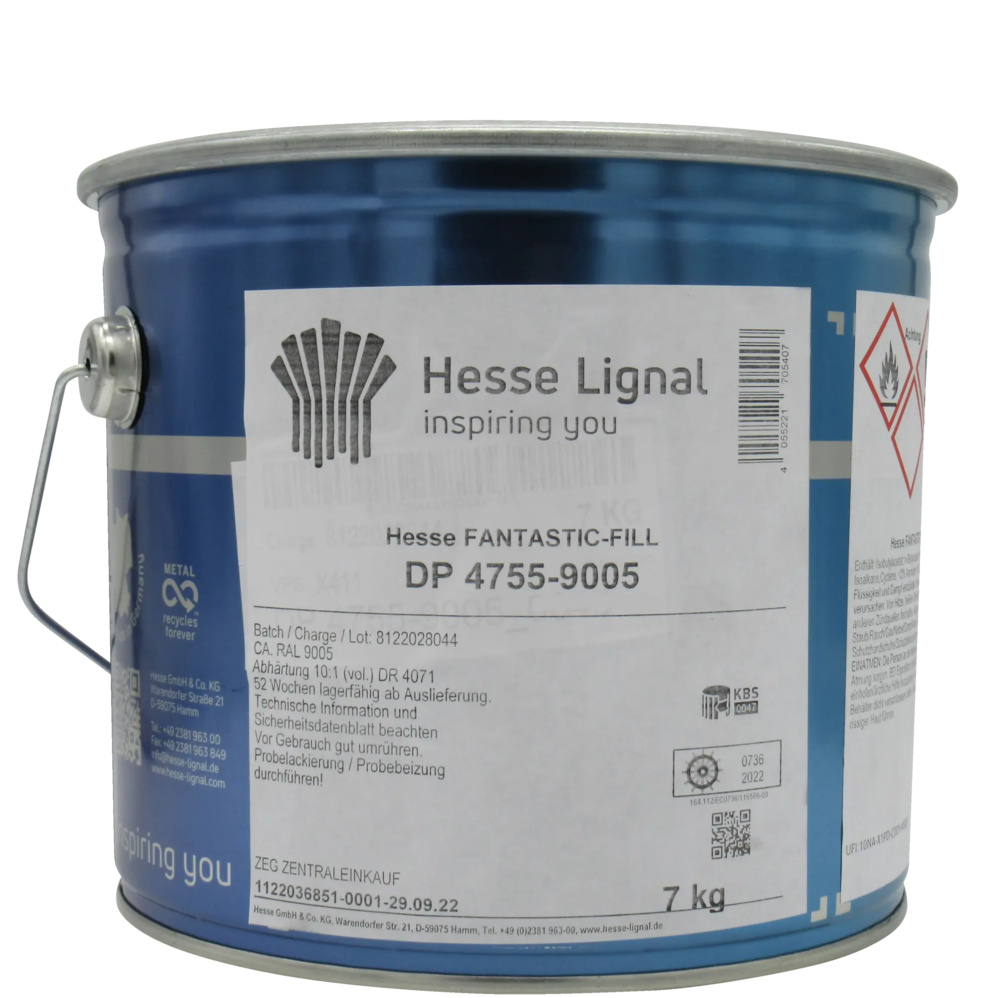 Hesse Fantastic Fill DP 4755-9005 Isolierfüller schwarz, 7 kg,