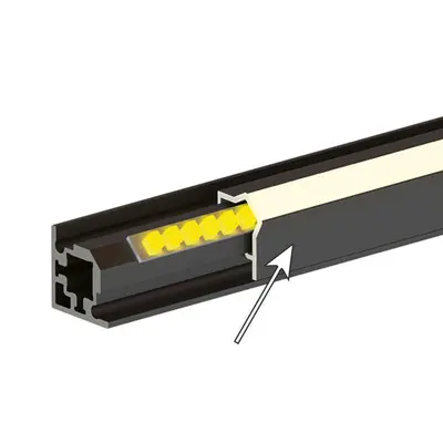 Hettich CADRO Clip-Eckprofil 1-SEITIG Kunststoff Transluzen, t, 3000 mm, 9303924