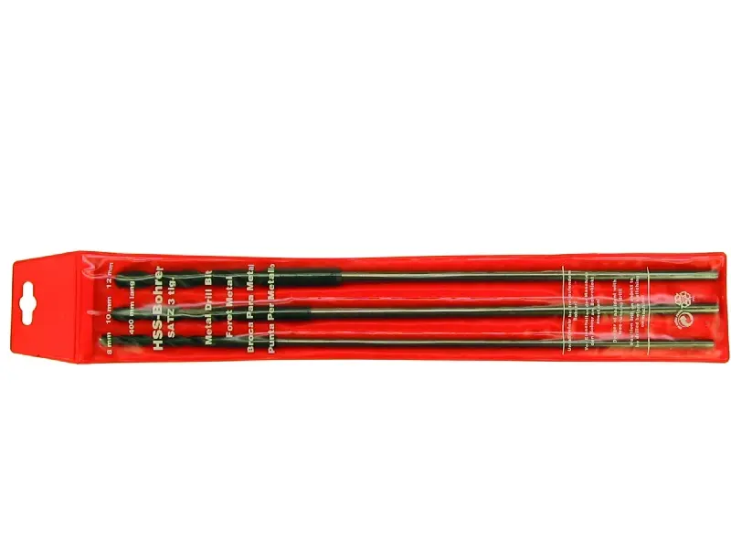 HSS-Spiralbohrer-Satz 3-tlg Ø8/10/12x400 mm 39.403