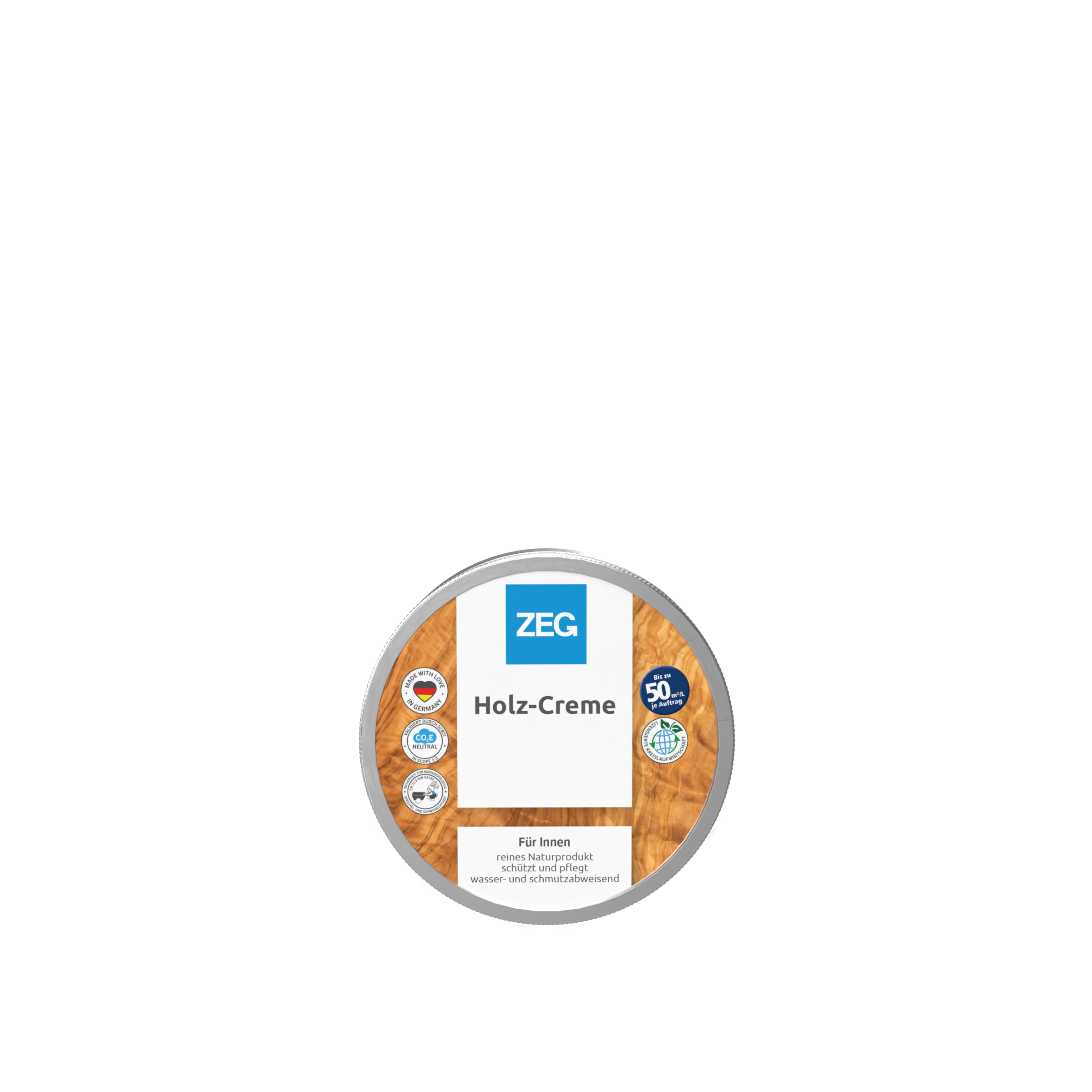 ZEG Holz-Creme farblos 150 ml, besonders zur Nachpflege von vorgeölten Oberflächen,