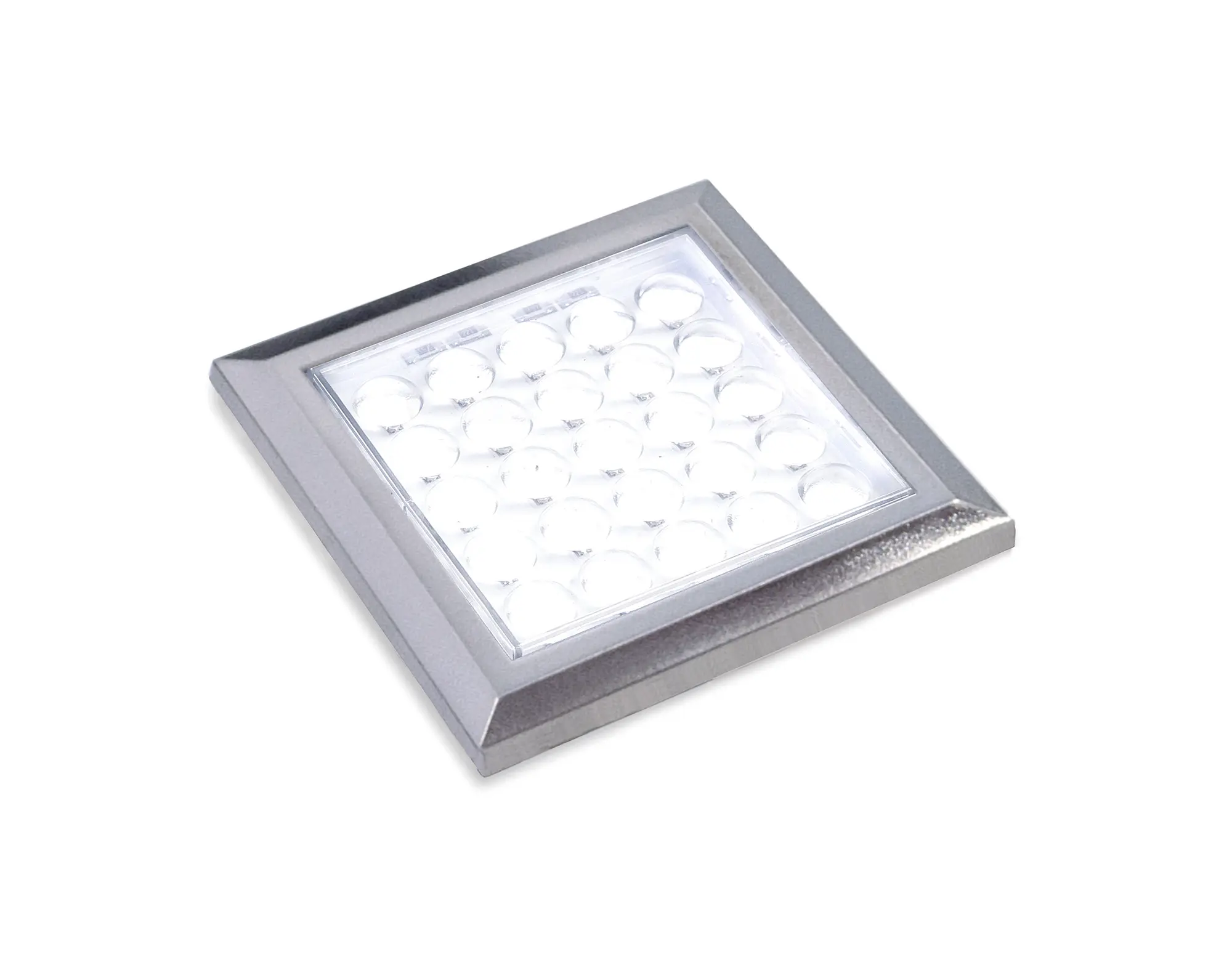 LS Anbauleuchte Matrix Emotion, 24 V, 2,0 W, Edelstahl/Aluminium