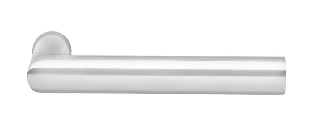 Licht & Harmonie Glastür-Drücker, Gehrungs- Form F1 Aluminium (ahnl. Chrom satiniert)