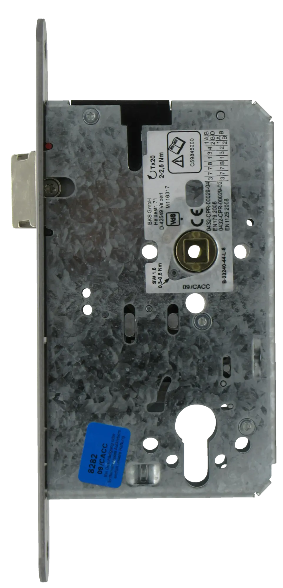 BKS Panikschlösser 1-flg Nr. 2324 Fkt. - D - Stulp 24mm rund
