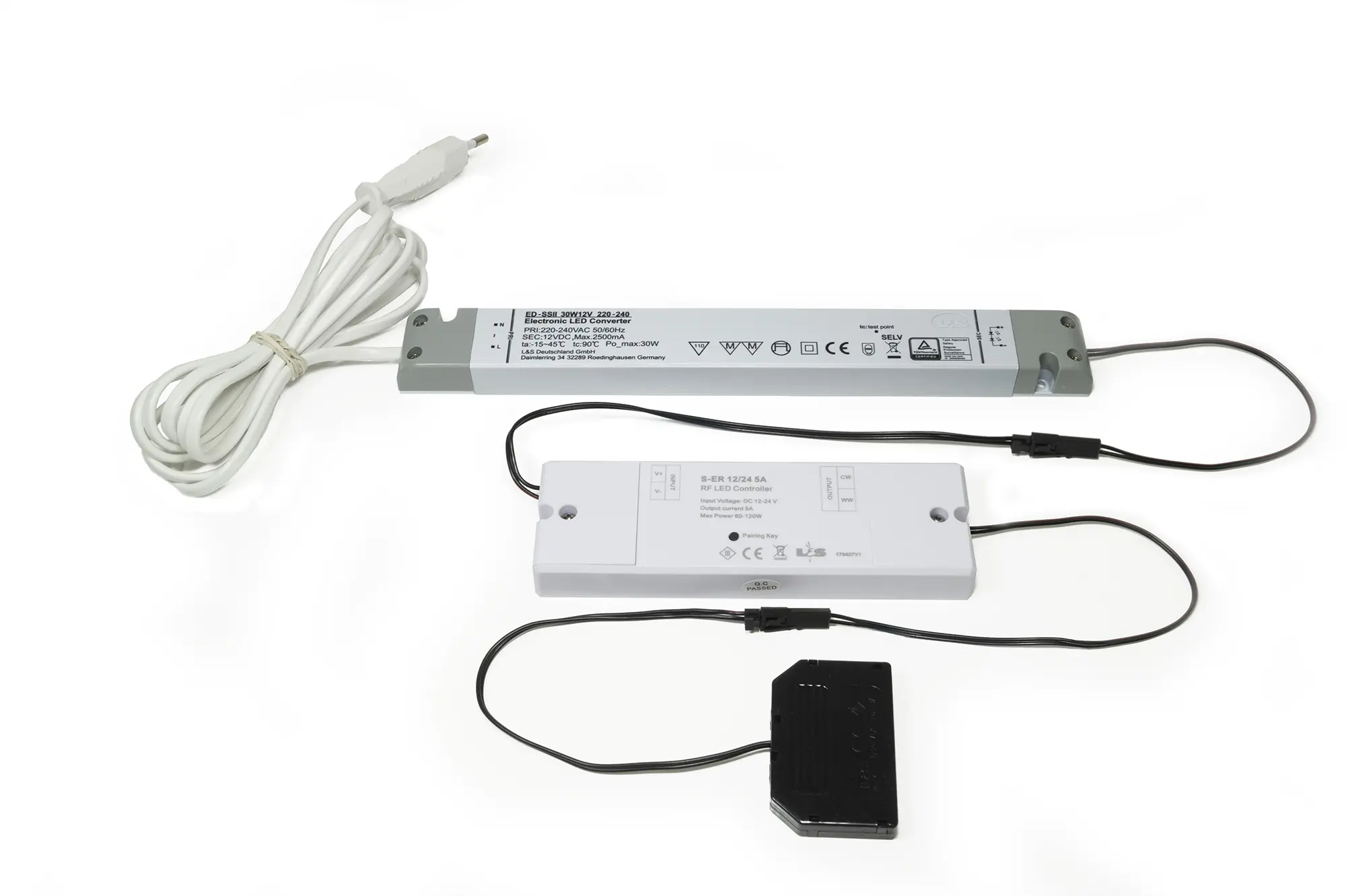 LS Emotion Funksteuerung Stuttgart, 12 V, 30 W, mit Konverter, 16 mm, ohne Fernbedienung