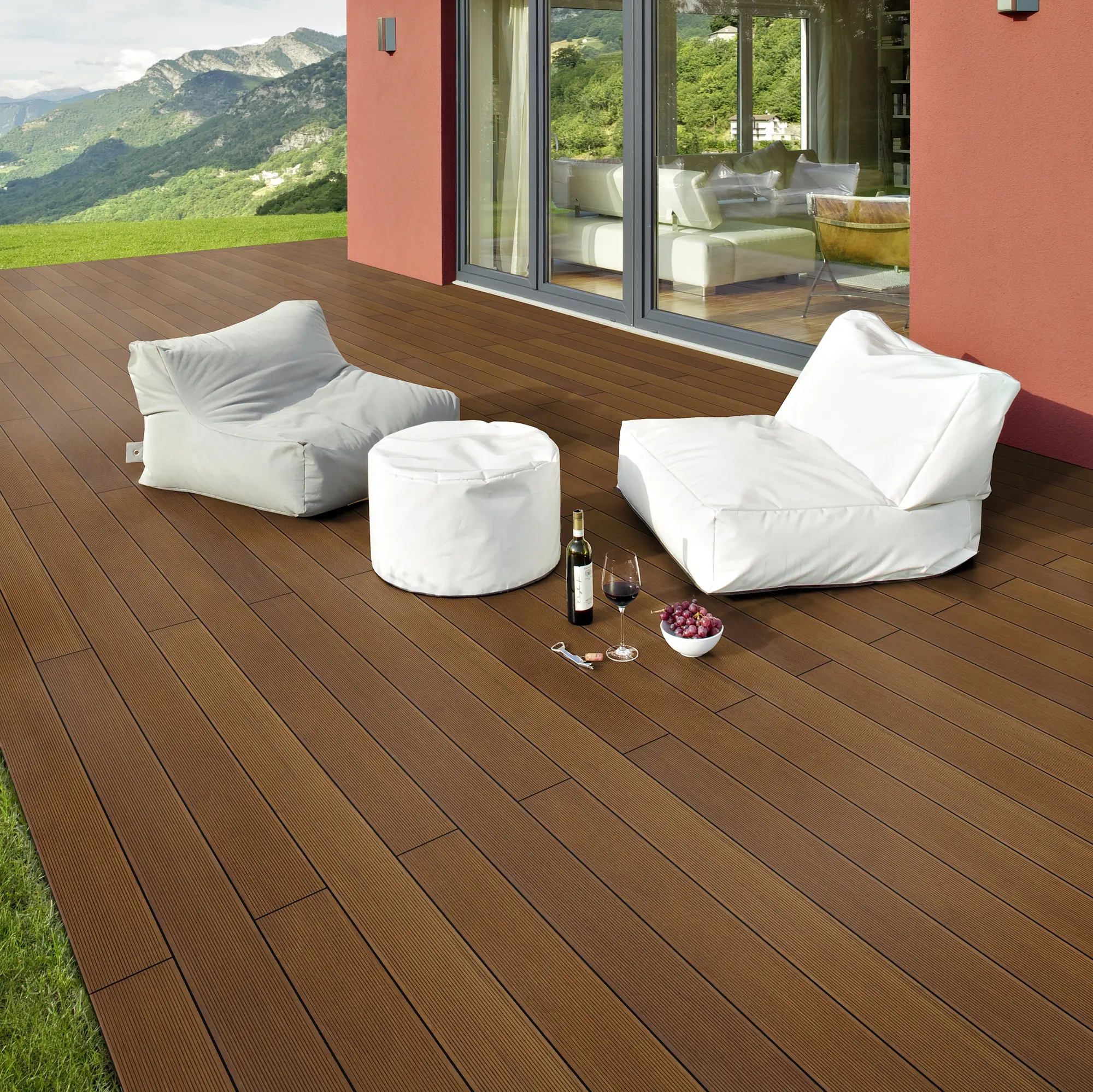 Terrassendielen Bangkirai 145 mm Kombiprofil