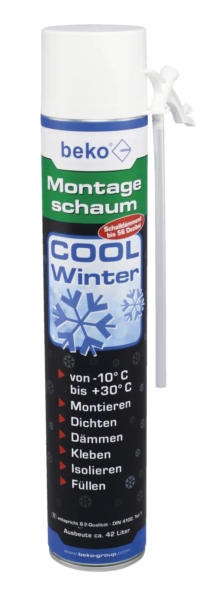 Beko Montageschaum COOL Winter, 1-Komponenten, Polyurethanschaum, B2-Qualität