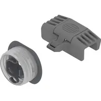 Blum Merivobox/Legrabox Mitnehmer-Set für Innenschubkasten Höhe M, indiumgrau, ZI7.0M07