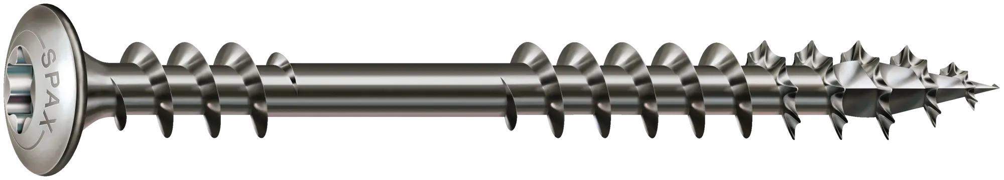 SPAX Terrassenschraube Bold Ø5,0x56mm, T-Star plus T20, Zierkopf, Fixiergewinde,