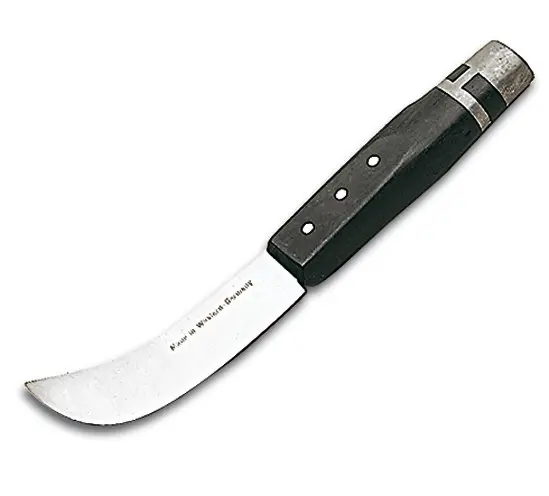 Bohle Bleimesser mit Holzheft schwarz und Bleiansatz, Klinge 100 mm