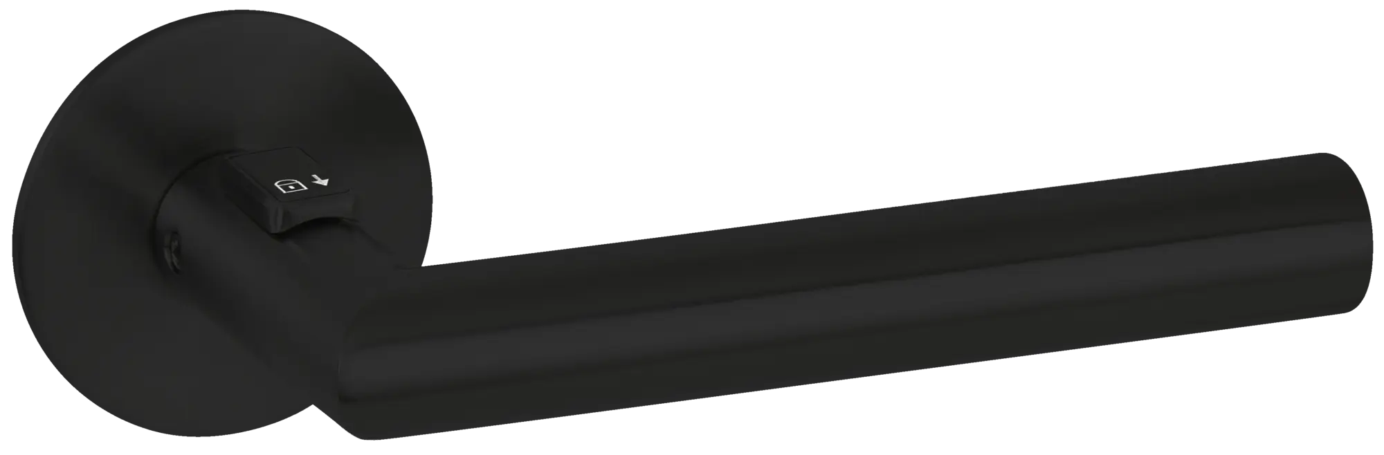 Hermat Flachrosettengarnitur Fast Lock 1802 Schwarz