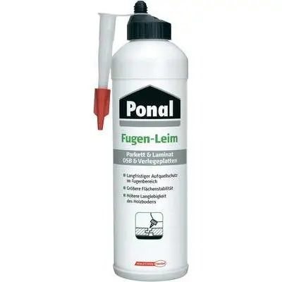 Henkel Ponal Parkett & Laminat Fugenleim, 1 kg Flasche, PN12P