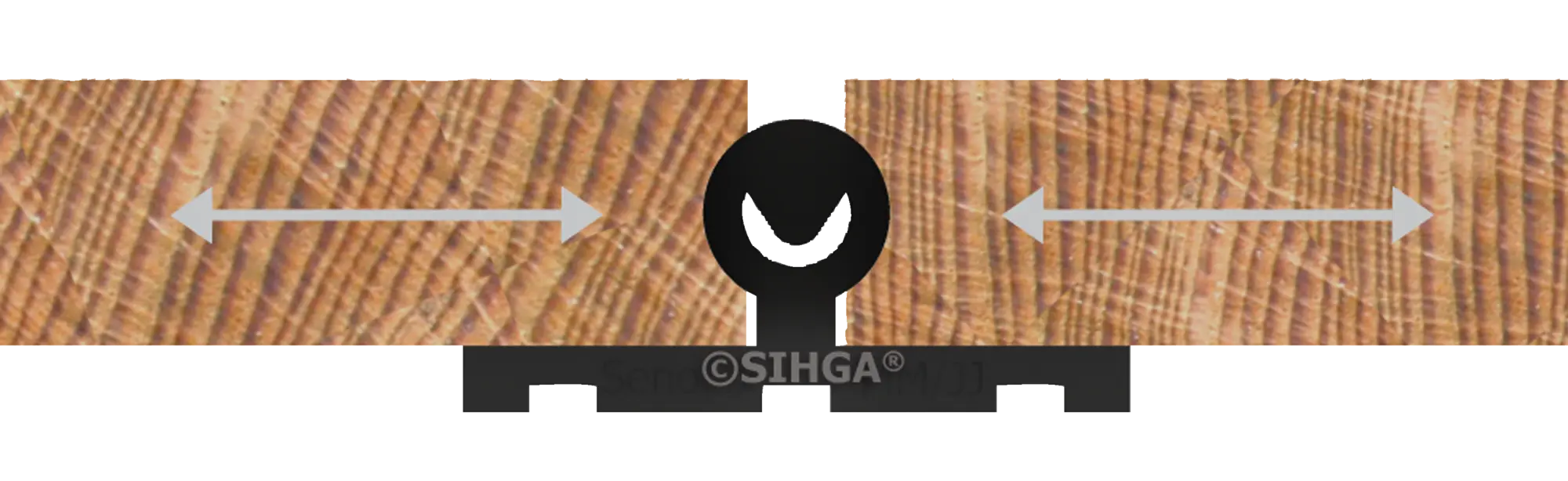 Senofix Verlegeclip inkl. Bohrschraube 4,2x43mm, für Holz + Alu, 6mm Fuge, VPE 100Stück