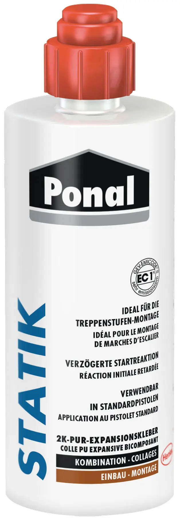 Henkel Ponal Statik, Expansionskleber für Treppenstufenmontage, 165 g Kartusche, PNA10
